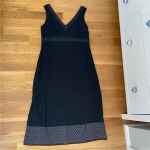 Sigrid Olsen Black Beaded MIDI Dress 12